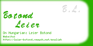 botond leier business card